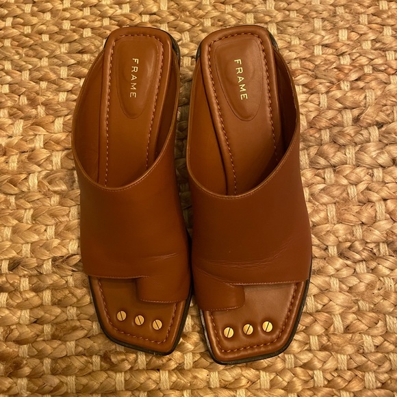 Frame Denim Shoes - Frame heeled mules size 39.5 fits a size 8.5/9